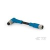 Te Connectivity Sensor Cables / Actuator Cables M8-4Mr-0.5Sh M8-4Fs-Pvc T4062213004-001